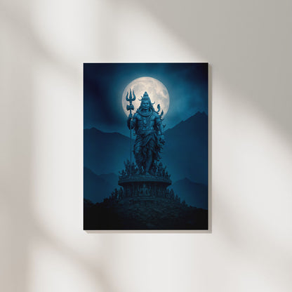 Lord Shiva Moonlight | Divine Poster