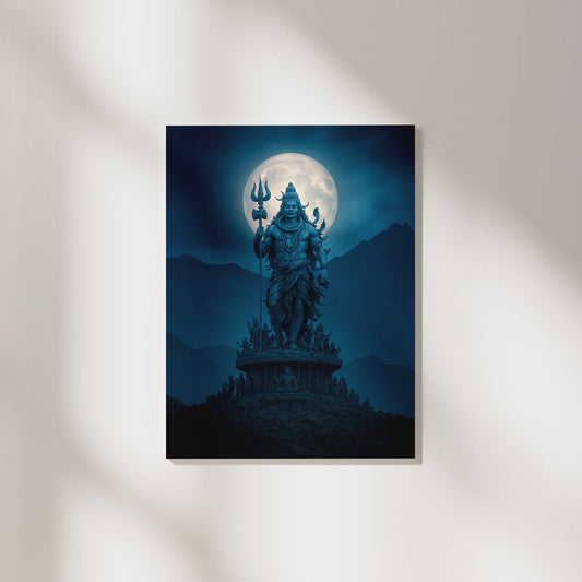 Lord Shiva Moonlight | Divine Poster