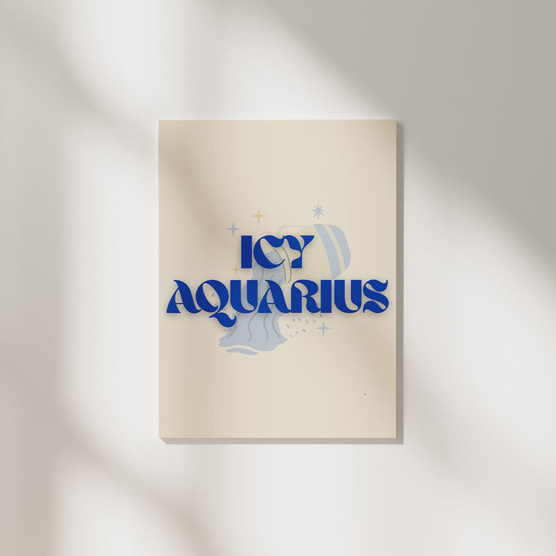 Icy Aquarius | Zodiac Poster