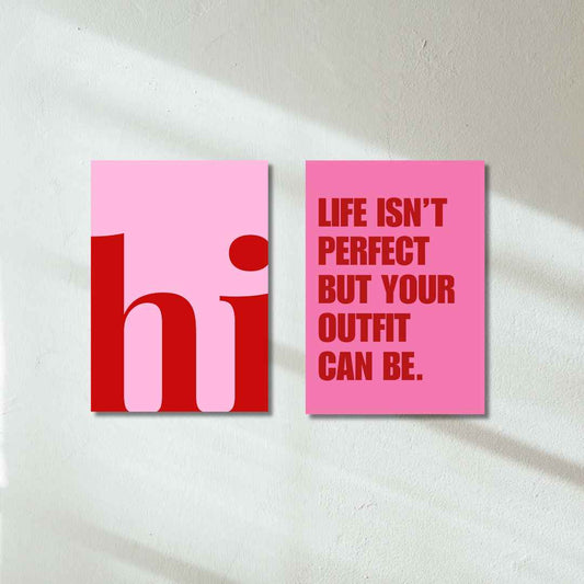 Life Isn't Perfect - Set of 2 | Poster Set