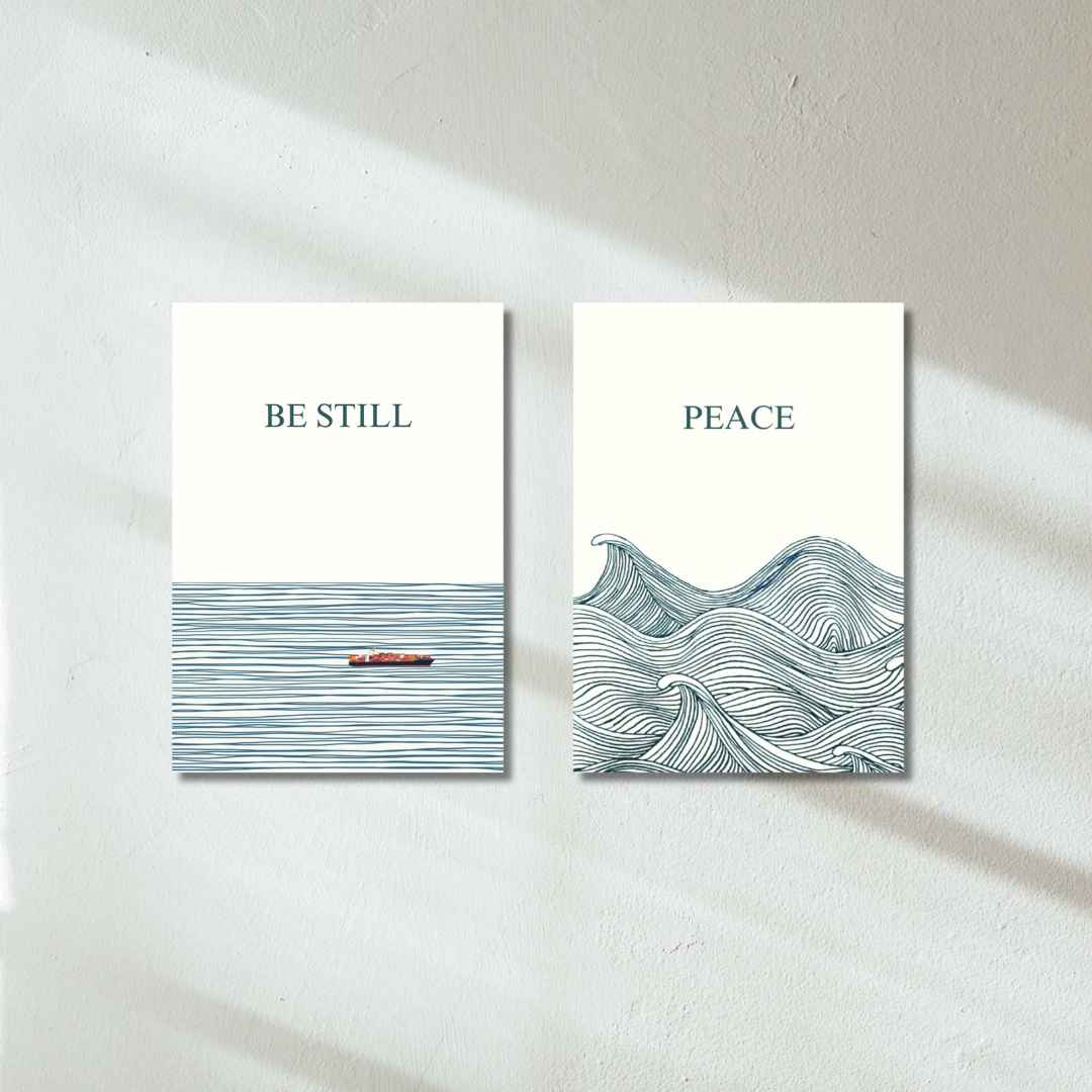 Be Still Peace - Set of 2 | Poster Set