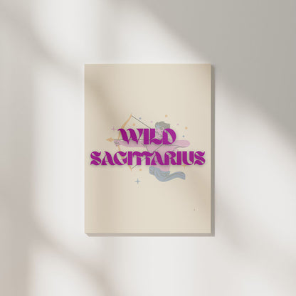 Wild Sagittarius | Zodiac Poster