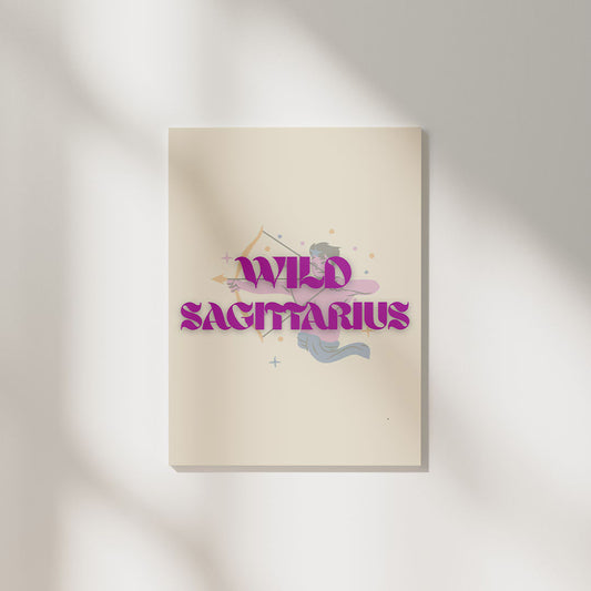 Wild Sagittarius | Zodiac Poster