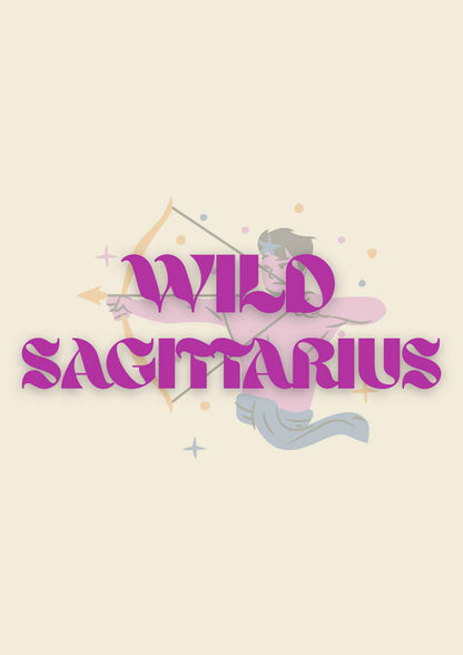 Wild Sagittarius | Zodiac Poster