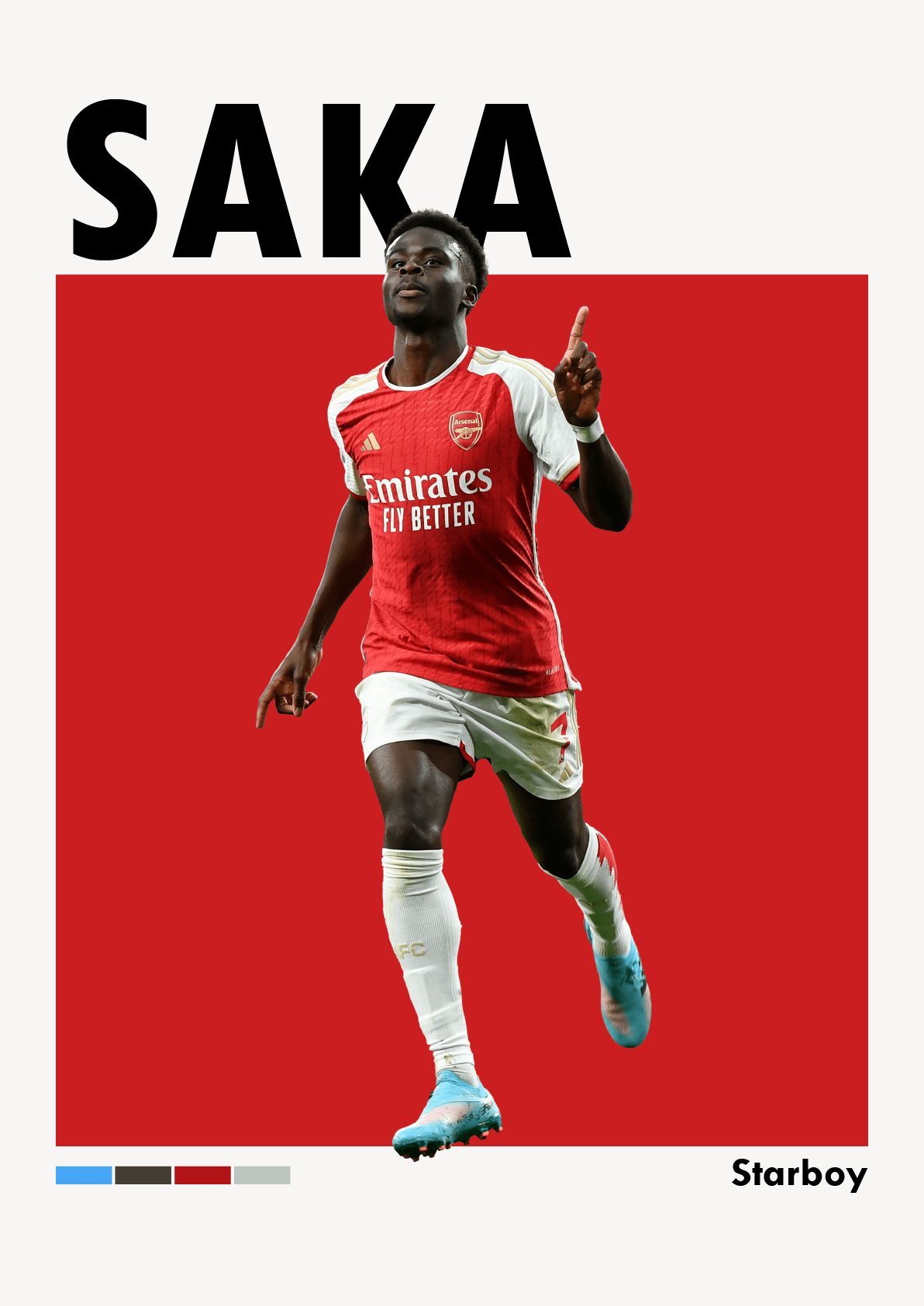 Bukayo Saka | Football Poster