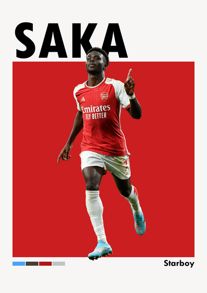 Bukayo Saka | Football Poster