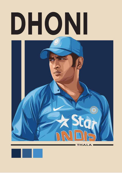 Dhoni Thala | Cricket Poster