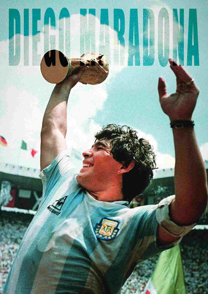 Diego Maradona World Cup - Football Poster