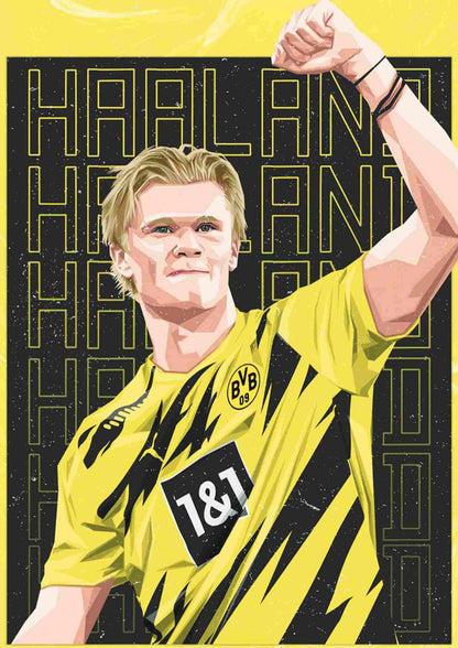 Erling Haaland Dortmund | Football Poster