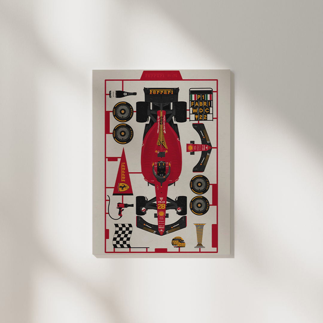 Ferrari Pit Stop | Car Poster