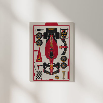 Ferrari Pit Stop | Car Poster
