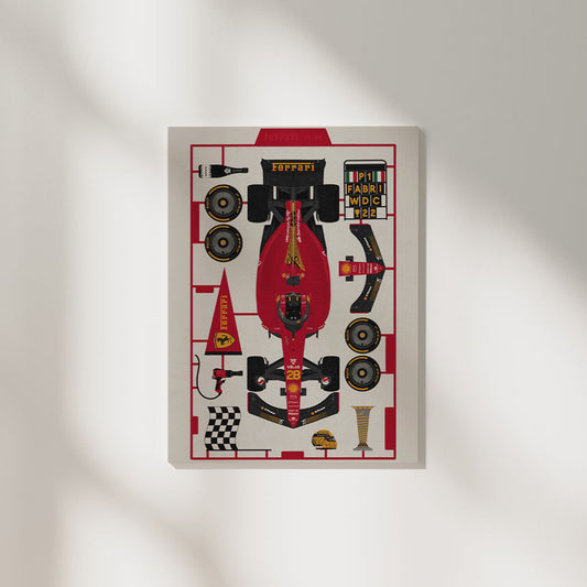 Ferrari Pit Stop | Car Poster