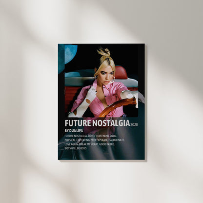 Future Nostalgia Dua Lipa | Album Cover Poster