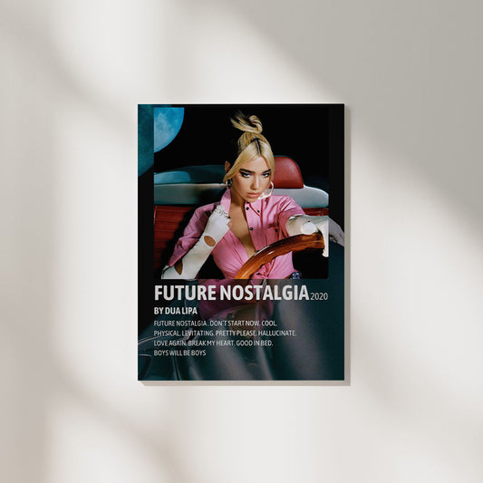 Future Nostalgia Dua Lipa | Album Cover Poster