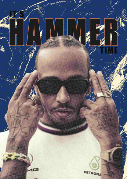 Hamilton Hammer Time | F1 Poster