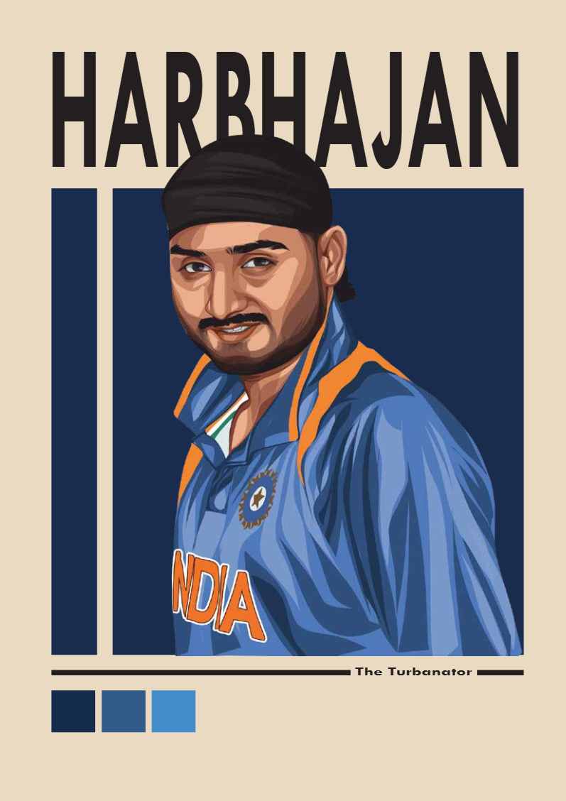 Harbhajan Singh | Cricket Poster