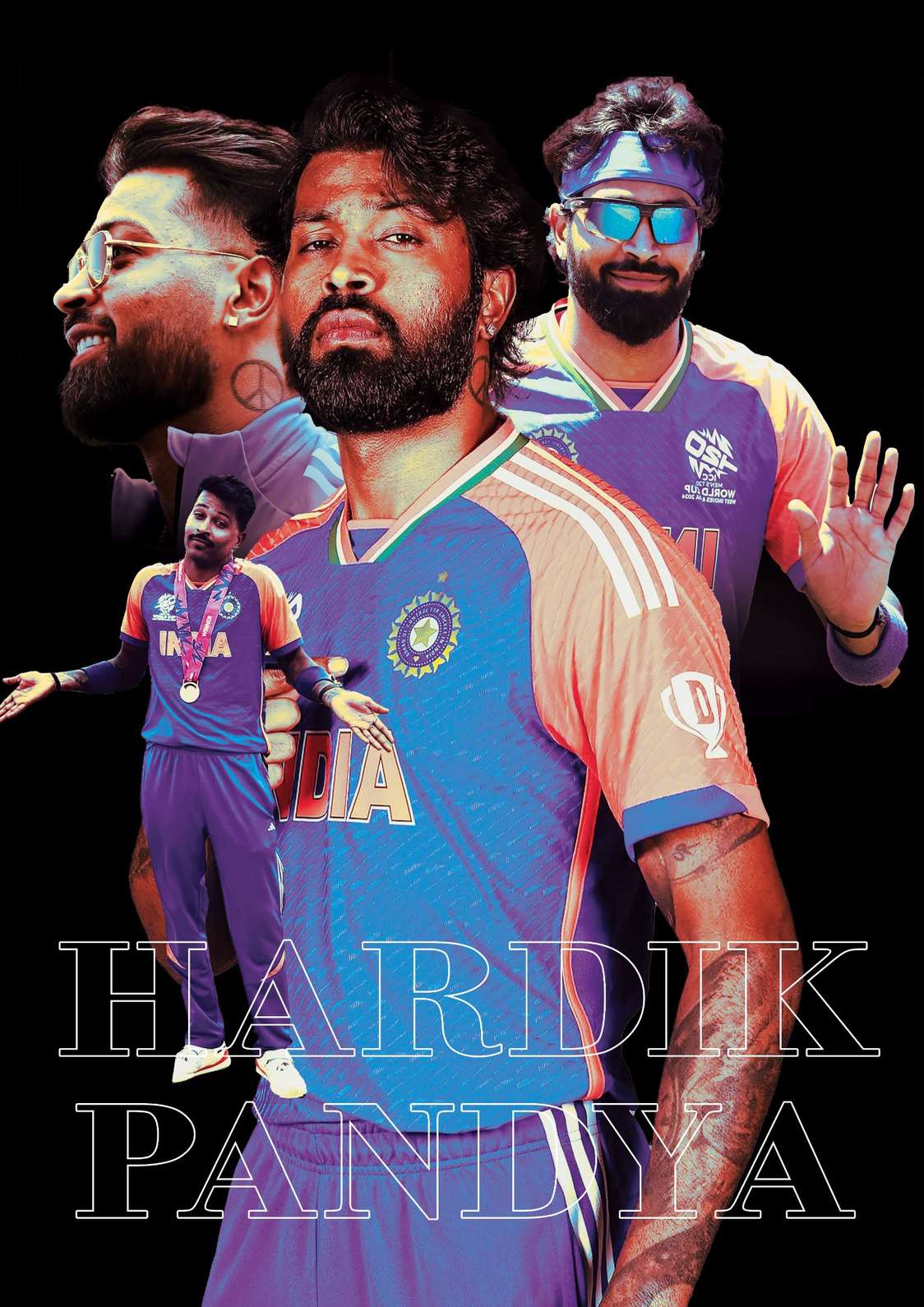 Hardik Pandya | Cricket Poster
