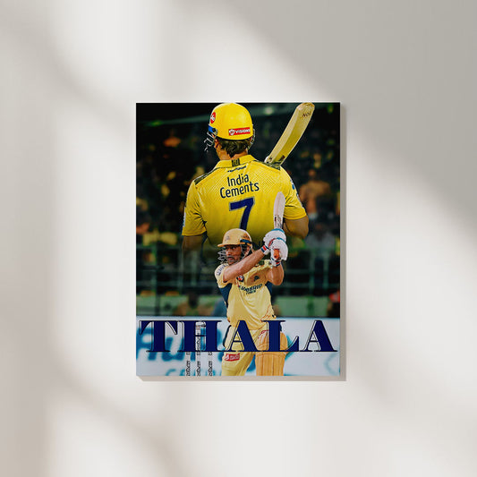 MS Dhoni Thala 7 | Cricket Poster