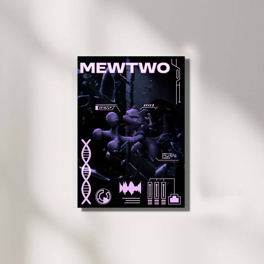 Pokemon Mewtwo | Anime Poster