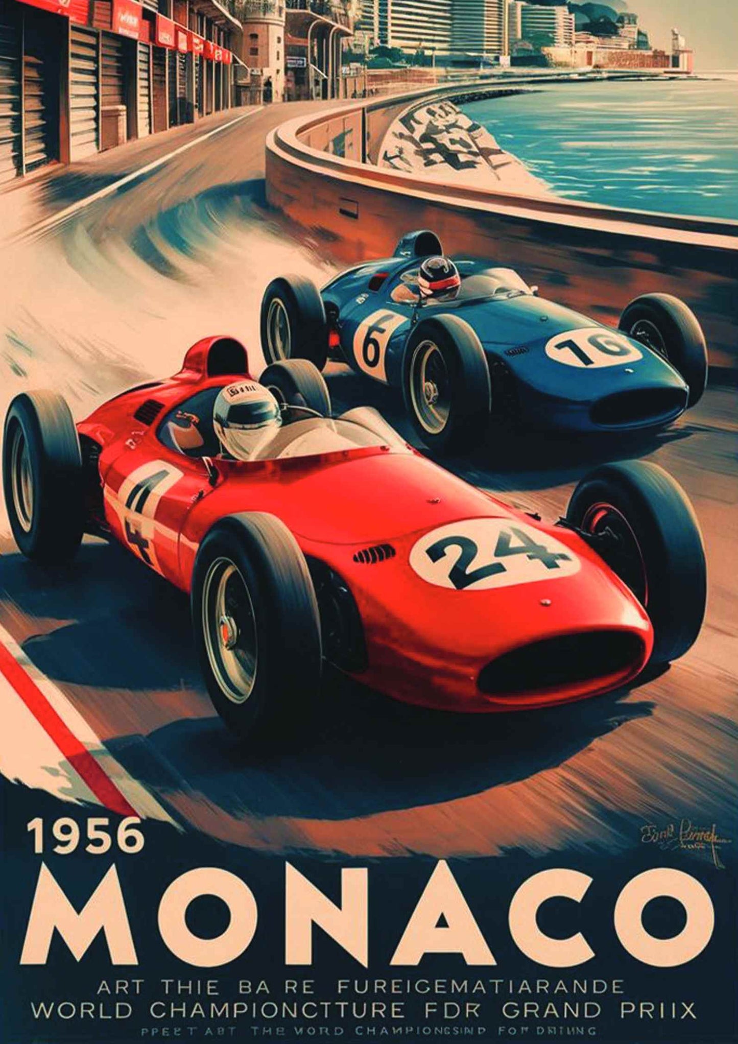 Monaco Retro | F1 Poster