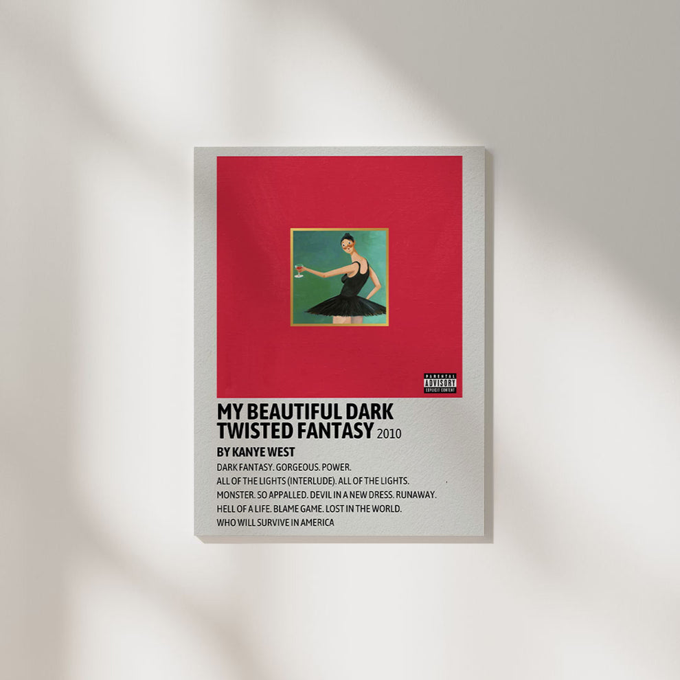My beautiful dark twisted fantasy Kanye West | Album Cover Poster – The ...