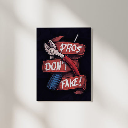Pros Don't Fake CS | Gaming Poster