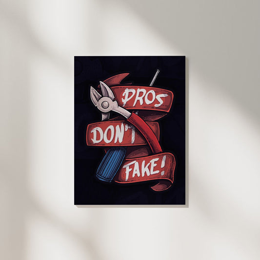 Pros Don't Fake CS | Gaming Poster