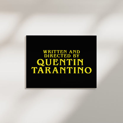 Quentin Tarantino | Movie Poster