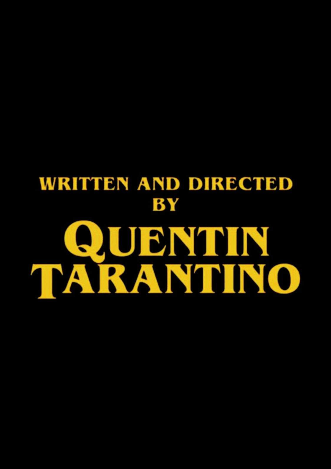 Quentin Tarantino | Movie Poster