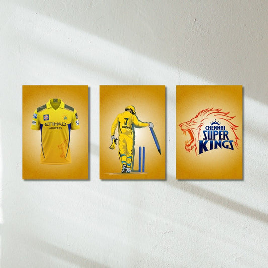 Chennai Super Kings  - Set of 3 | Poster Set