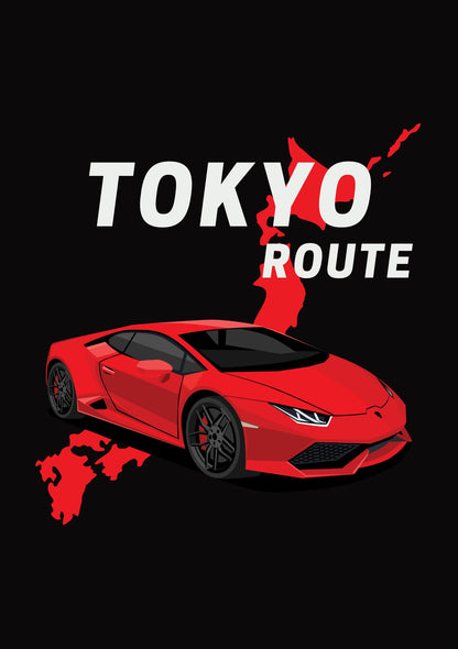 Tokyo Route | Car Poster