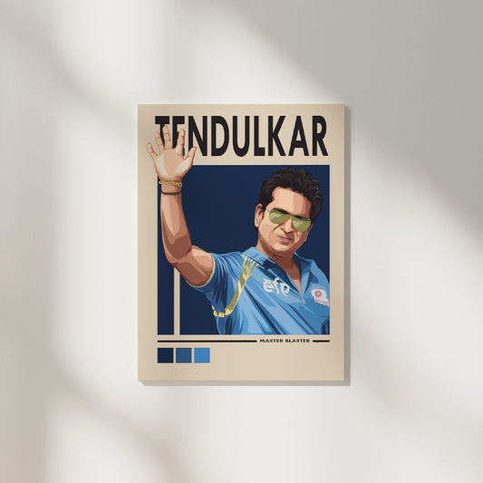 Tendulkar Master Blaster | Cricket Poster
