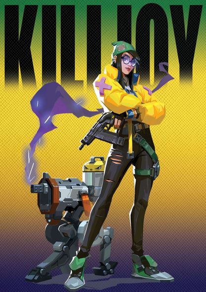 Killjoy Inflatable Valorant Killjoy | Gaming Poster – The Artflex