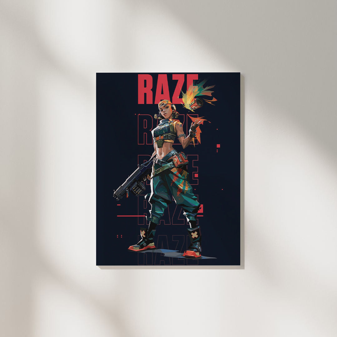 Valorant Raze OG | Gaming Poster