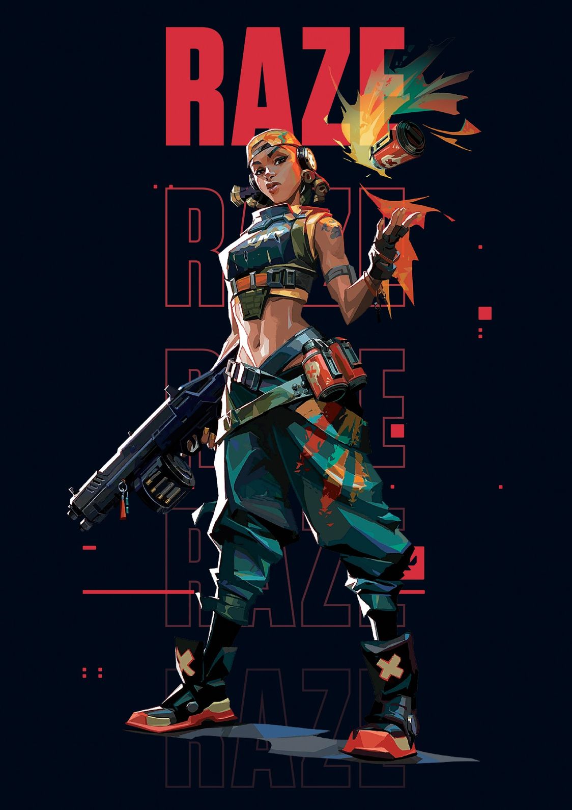 Valorant Raze OG | Gaming Poster