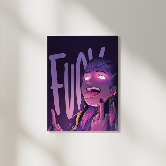 Valorant Reyna F!ck | Gaming Poster