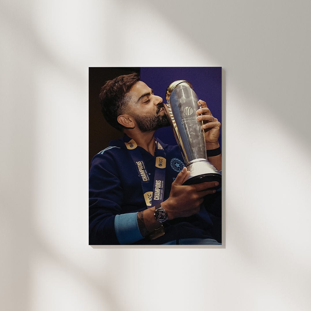 Virat Kohli Champions Trophy | Cricket Poster