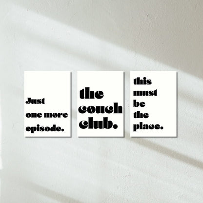 Binge - Set of 3 | Poster Set