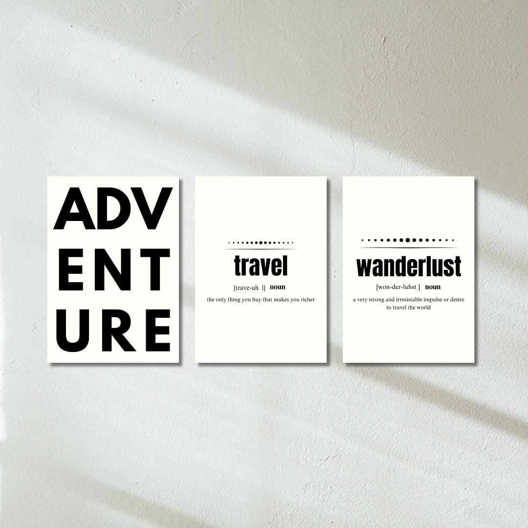 Travel - Set of 3 | Poster Set