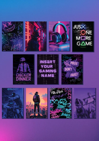 Gaming Set - Set of 11 | Poster Set