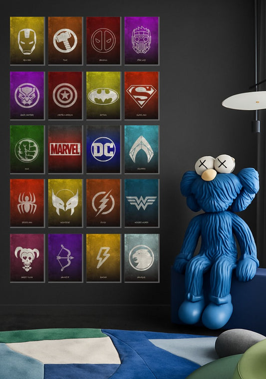 Marvel/DC - Set of 20 | Poster Set