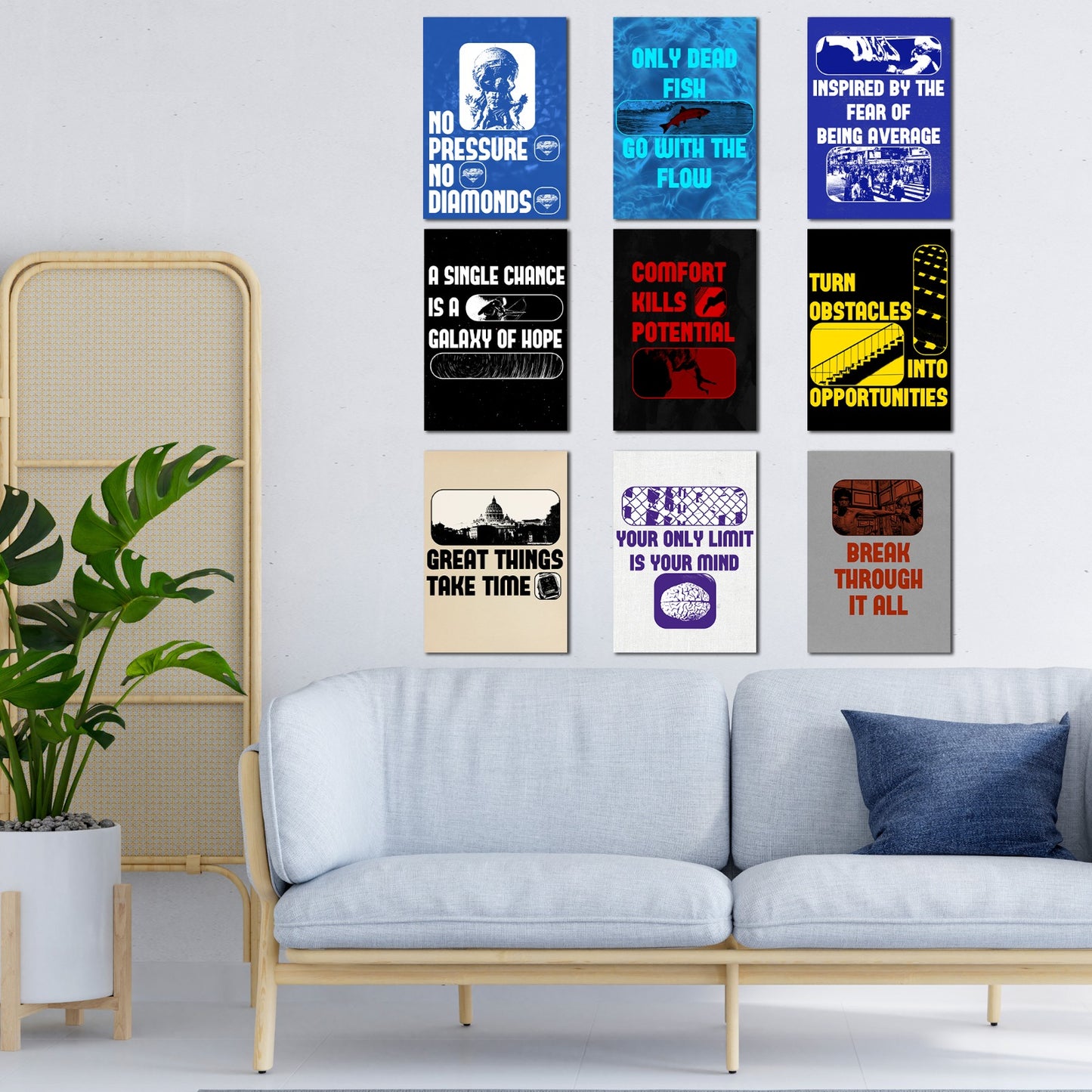 Motivational Set - Set of 9 | Poster Set