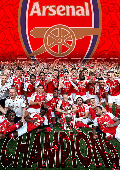 Arsenal 25/26 Champions | Football Poster