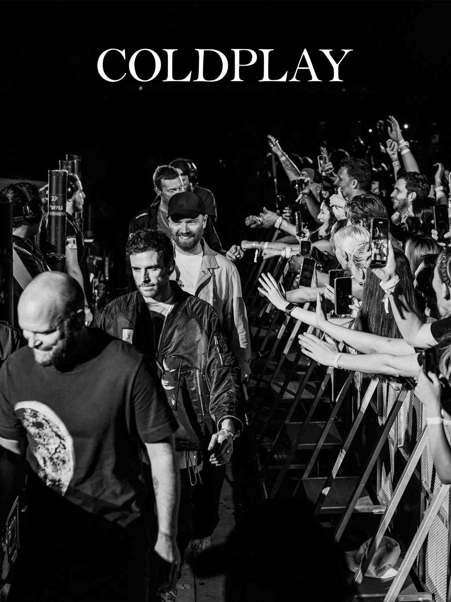Coldplay B&W | Music Poster