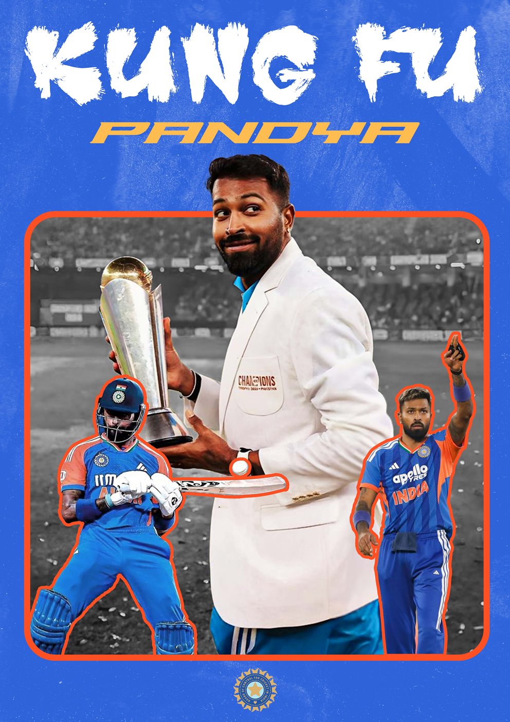 Kung Fu Pandya | Cricket Poster