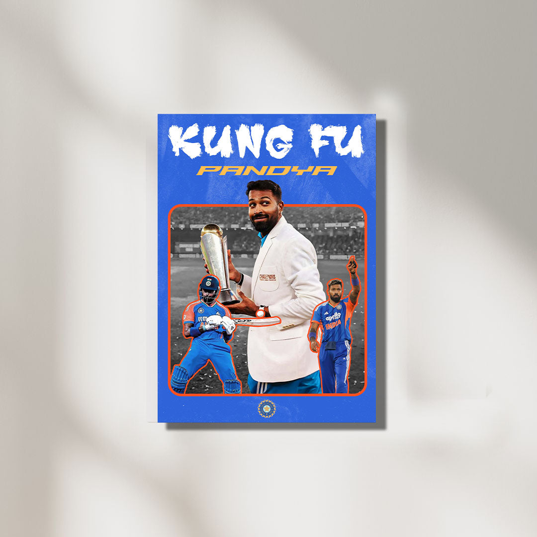 Kung Fu Pandya | Cricket Poster