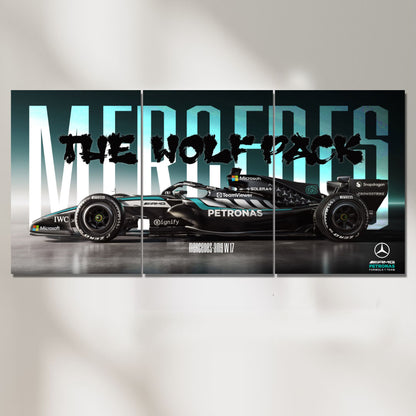 Mercedes F1 | Split Poster