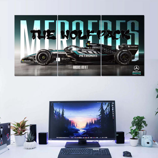 Mercedes F1 | Split Poster