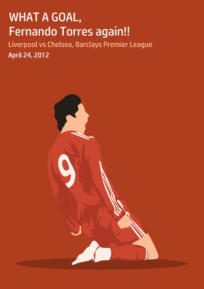Fernando Torres Iconic Moment LIV | Football Poster