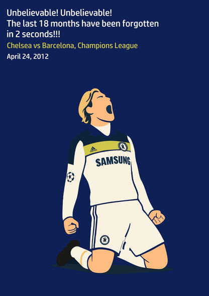 Fernando Torres Iconic Moment CHE | Football Poster